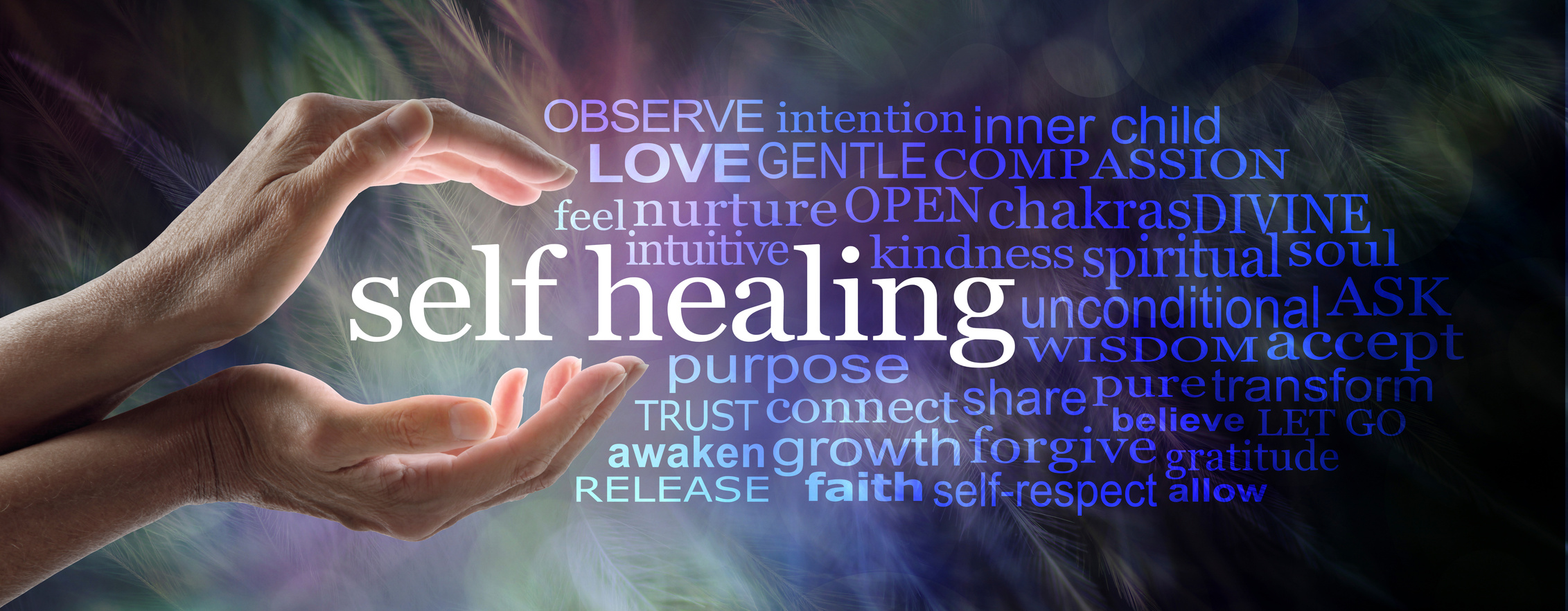 Self Help Healing Word Cloud